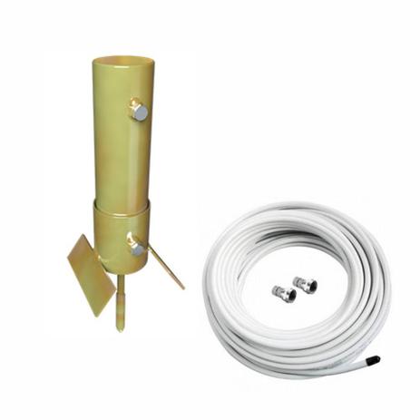 Suporte para Telha Ondulada 1”+ kit Cabo Coaxial 10m - Nv é boa?