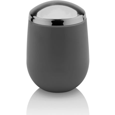 Suporte Porta Algodão ou Cotonete Cromo Belly Chumbo Menor preço em Suporte Porta Algodão ou Cotonete Cromo Belly Chumbo