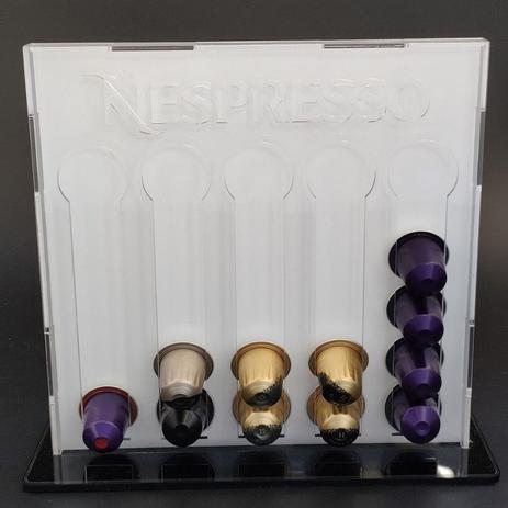 Suporte Porta Cápsulas Nespresso para 25 Cápsulas de Café Porta Cápsulas Acrílico Transparente - RGR Visual Menor preço em Suporte Porta Cápsulas Nespresso para 25 Cápsulas de Café Porta Cápsulas Acrílico Transparente - RGR Visual