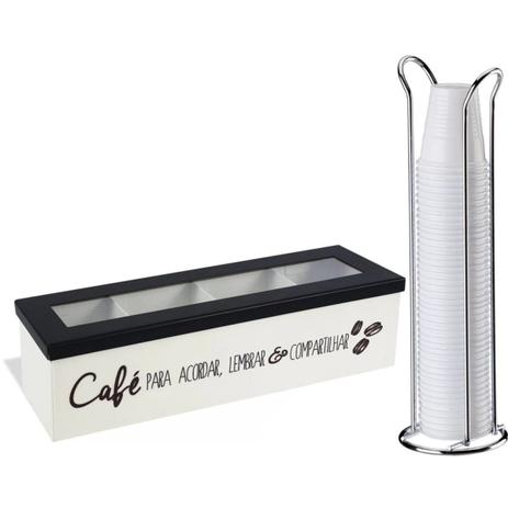 Suporte Porta Copos Café 50/80ml Caixa Porta Cápsulas Decorativa - Wp connect Menor preço em Suporte Porta Copos Café 50/80ml Caixa Porta Cápsulas Decorativa - Wp connect