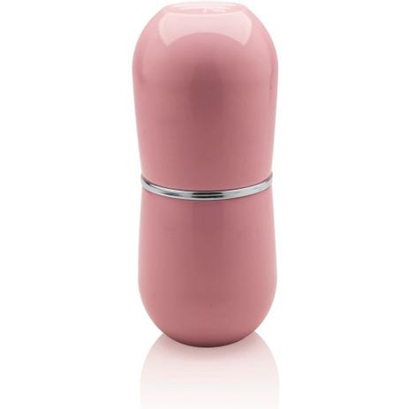Suporte Porta Escova De Dente e Creme Dental Rosa - Ou Menor preço em Suporte Porta Escova De Dente e Creme Dental Rosa - Ou
