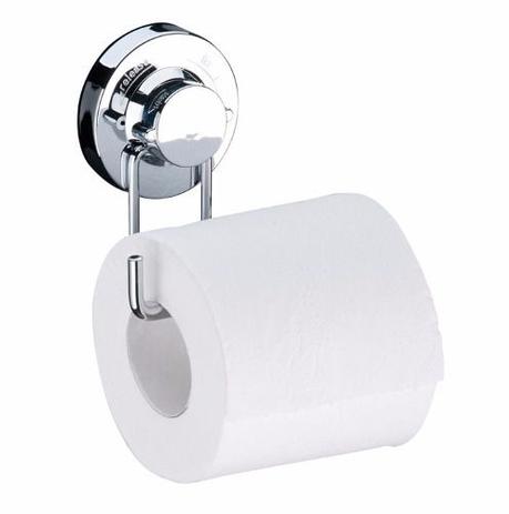 Suporte Porta Papel Higiênico Com Ventosa Cromado - Future Menor preço em Suporte Porta Papel Higiênico Com Ventosa Cromado - Future