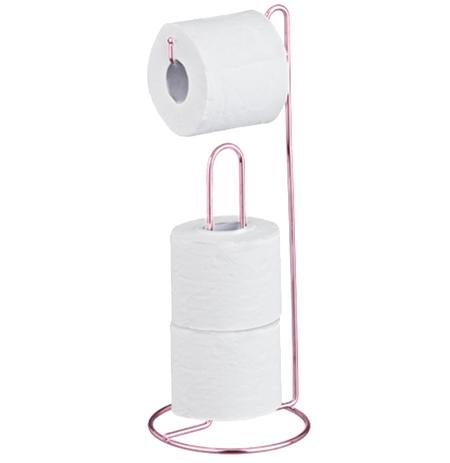 Suporte / porta papel higienico de chao aramado para 3 rolos luxo metalizado rose linha gold 45x17cm - Wellmix é ruim? Suporte / porta papel higienico de chao aramado para 3 rolos luxo metalizado rose linha gold 45x17cm - Wellmix é boa?