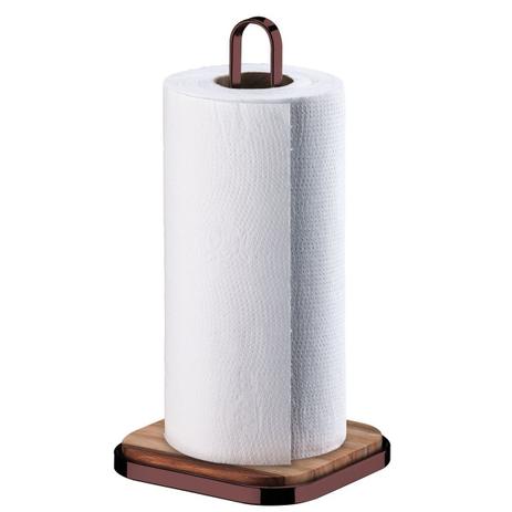 Suporte Porta Rolo Amadeirado Papel Toalha Em aço Piatina Carbono - Future Menor preço em Suporte Porta Rolo Amadeirado Papel Toalha Em aço Piatina Carbono - Future