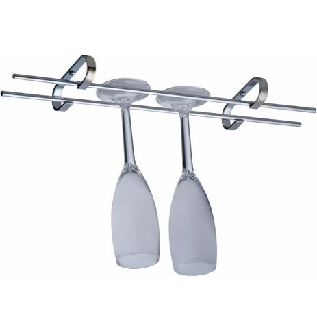 Suporte Porta Taças Aço Cromado Organizador Armário 25cm - Zanline Menor preço em Suporte Porta Taças Aço Cromado Organizador Armário 25cm - Zanline