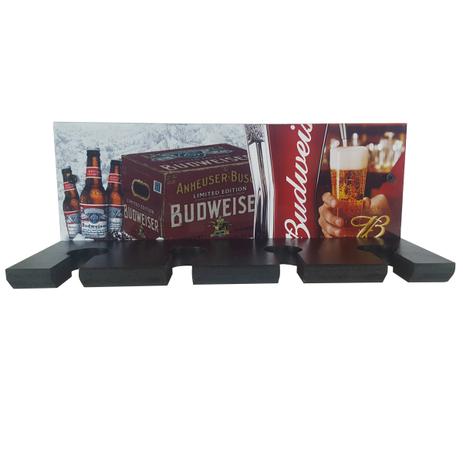 Suporte Porta Taças Cerveja De Parede Placa Decorativo Mdf Budweiser - Zanline Menor preço em Suporte Porta Taças Cerveja De Parede Placa Decorativo Mdf Budweiser - Zanline