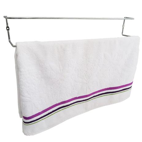 Suporte Porta Toalha Toalheiro Duplo Cromado De Parede 60cm - Nacional Menor preço em Suporte Porta Toalha Toalheiro Duplo Cromado De Parede 60cm - Nacional