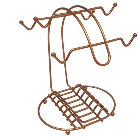 Suporte Porta Xícaras e Pires Café Chá Organizador Cobre - Zanline é boa?