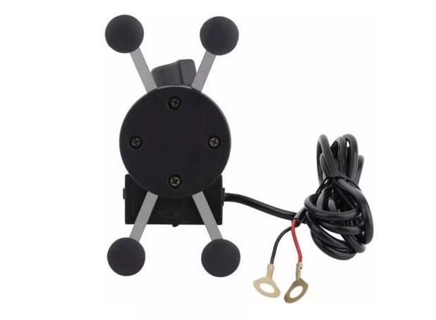 Suporte Pra Moto Com Usb Carregador para Celular e GPS Base e Garras de Ferro - H Gamast Menor preço em Suporte Pra Moto Com Usb Carregador para Celular e GPS Base e Garras de Ferro - H Gamast