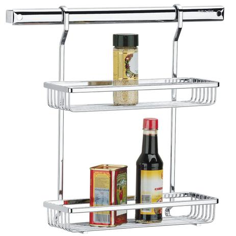 Suporte Retangular Duplo Aço Cromado 2020005 Brinox Menor preço em Suporte Retangular Duplo Aço Cromado 2020005 Brinox