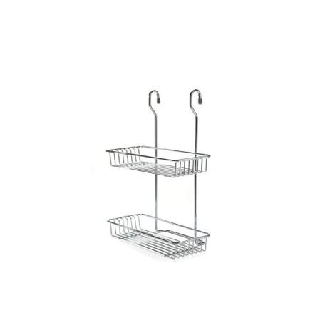 Suporte Retangular Duplo para Temperos 36,5x28,5cm Cromado - Casanova Menor preço em Suporte Retangular Duplo para Temperos 36,5x28,5cm Cromado - Casanova