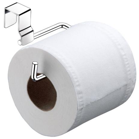 Suporte Simples de Papel Higiênico Para Encaixar Na Caixa De Descarga - Aço Cromado - Future Menor preço em Suporte Simples de Papel Higiênico Para Encaixar Na Caixa De Descarga - Aço Cromado - Future