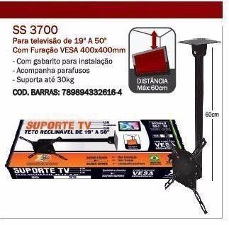 Menor preço em Suporte TV Teto Reclinável De 19” a 50” SS3700 Sulforte