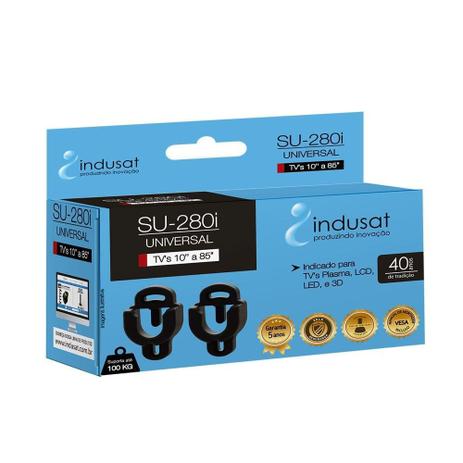 Suporte TV Universal SU.280 Preto - Indusat Menor preço em Suporte TV Universal SU.280 Preto - Indusat