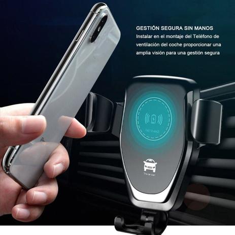 Suporte veicular com carregador wirelles Qi - carregador por indução - Hmaston Menor preço em Suporte veicular com carregador wirelles Qi - carregador por indução - Hmaston