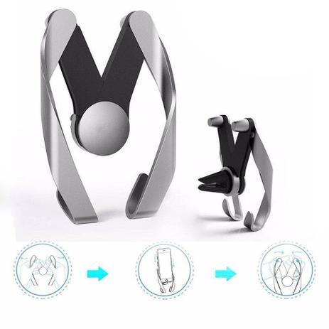 Suporte Veicular Saída de Ar Celular até 6 Pol. - Prateado - Ebai brasil é ruim? Suporte Veicular Saída de Ar Celular até 6 Pol. - Prateado - Ebai brasil é boa?