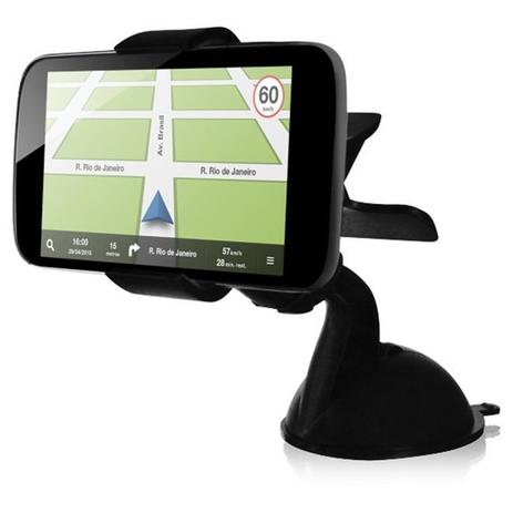 Suporte veicular universal para GPS e Smartphone Ebolt. Menor preço em Suporte veicular universal para GPS e Smartphone Ebolt.