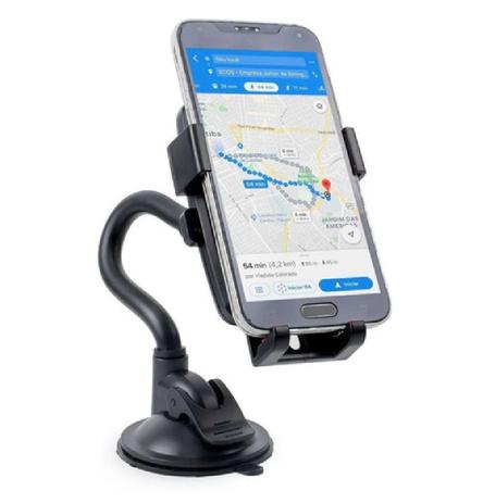 Suporte Veicular Ventosa Carro GPS Celular Articulado Vidro - Smart Menor preço em Suporte Veicular Ventosa Carro GPS Celular Articulado Vidro - Smart