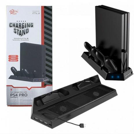 Suporte Vertical 4 Em 1 Carregador De Controle Ps4 Pro - Kjh Menor preço em Suporte Vertical 4 Em 1 Carregador De Controle Ps4 Pro - Kjh