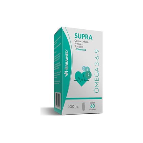 SUPRA ÔMEGA 3-6-9 1000mg 60 CÁPSULAS - Herbamed Menor preço em SUPRA ÔMEGA 3-6-9 1000mg 60 CÁPSULAS - Herbamed