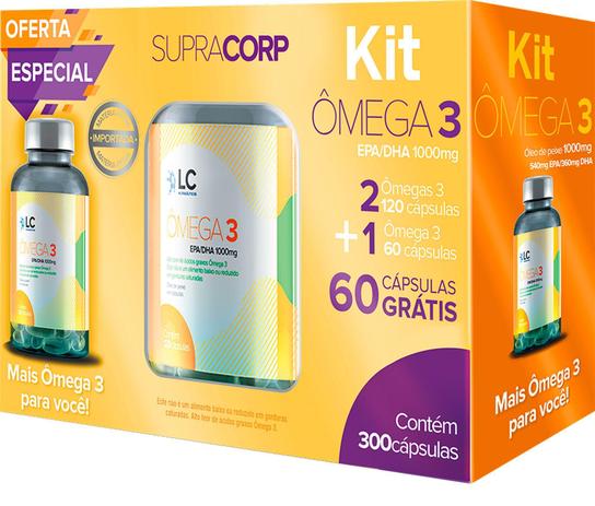 Supracorp - Kit Ômega 3 1000 Mg 300 Cápsulas - Catharinense é ruim? Supracorp - Kit Ômega 3 1000 Mg 300 Cápsulas - Catharinense é boa?