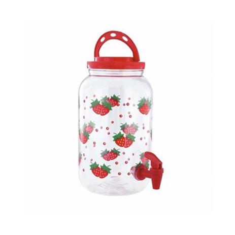 Suqueira de Plástico 3,6 Litros Festa Morango Vermelho - Art house Menor preço em Suqueira de Plástico 3,6 Litros Festa Morango Vermelho - Art house