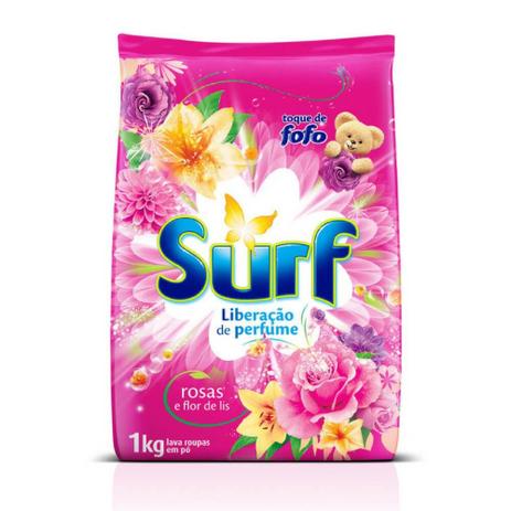 Surf Rosas E Flor De Lis Detergente Em Pó 1kg Menor preço em Surf Rosas E Flor De Lis Detergente Em Pó 1kg