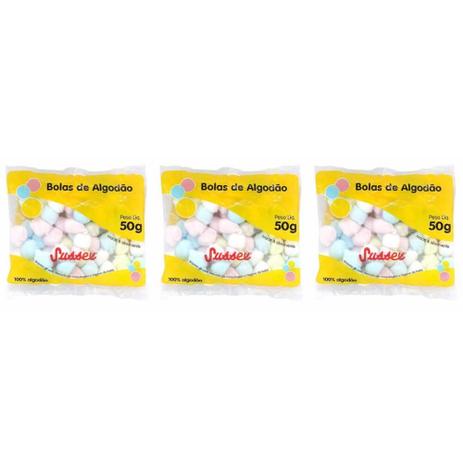 Sussex Algodão Bolas Colorido 100g (Kit C/03) Menor preço em Sussex Algodão Bolas Colorido 100g (Kit C/03)