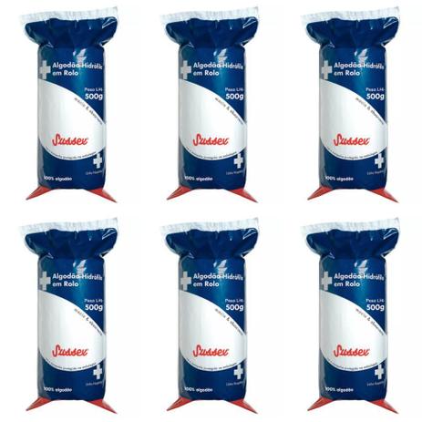 Sussex Algodão Rolo 500g (Kit C/06) Menor preço em Sussex Algodão Rolo 500g (Kit C/06)