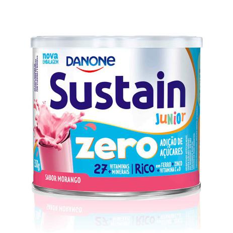 Sustain Danone Júnior Zero Morango 27 Vitaminas 350g -