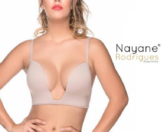 Sutiã Mágico Decote U Profundo Push Up Efeito Magico Nayane Menor preço em Sutiã Mágico Decote U Profundo Push Up Efeito Magico Nayane