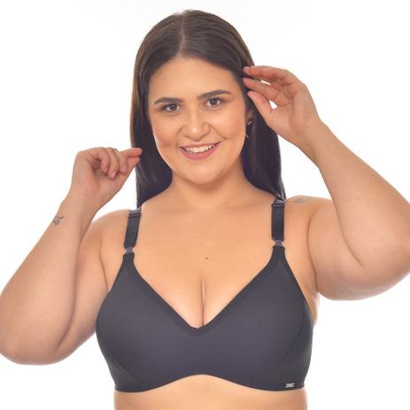 Sutiã Plus Size com Bojo Sem Aro Alça Reforçada - Dulce Seduccíon Menor preço em Sutiã Plus Size com Bojo Sem Aro Alça Reforçada - Dulce Seduccíon