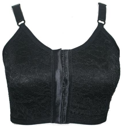 Sutiã Pós Cirúrgico - New Form - Preto Com Bojo Pré Moldado e Com Renda Cód. 60153 Menor preço em Sutiã Pós Cirúrgico - New Form - Preto Com Bojo Pré Moldado e Com Renda Cód. 60153