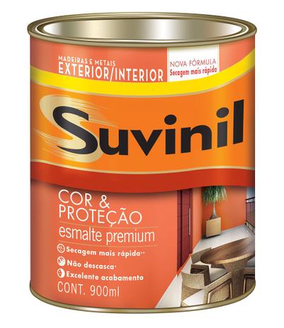 Suvinil Esmalte Acetinado Cor e Proteção 0,9 litro Menor preço em Suvinil Esmalte Acetinado Cor e Proteção 0,9 litro