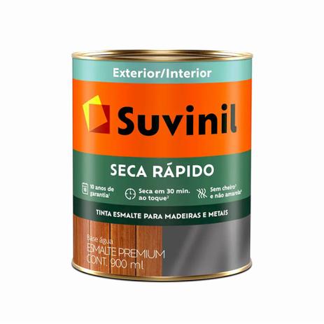 Suvinil Esmalte Brilho Base Água Seca Rápido 0,9 litro Menor preço em Suvinil Esmalte Brilho Base Água Seca Rápido 0,9 litro