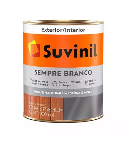 Suvinil Esmalte Sempre Branco Acetinado Premium 900ml Menor preço em Suvinil Esmalte Sempre Branco Acetinado Premium 900ml
