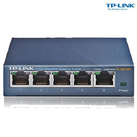 Switch 05 Portas 10/100/1000Mbps TL-SG105 - TP-Link Menor preço em Switch 05 Portas 10/100/1000Mbps TL-SG105 - TP-Link