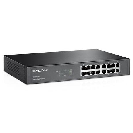 Switch 16 Portas 10/100/1000, Preto, TL-SG1016D TP-LINK Menor preço em Switch 16 Portas 10/100/1000, Preto, TL-SG1016D TP-LINK