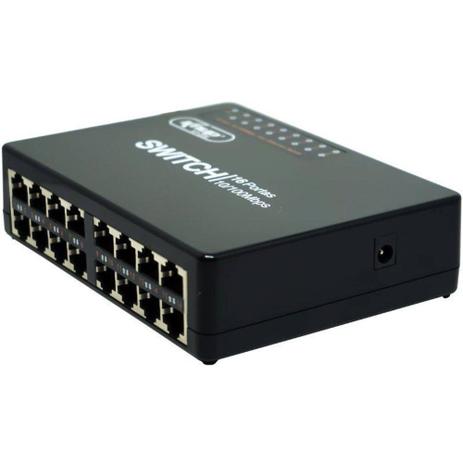 Switch 16 Portas 10100mbps Led Rede Internet Knup Kp-e06 Menor preço em Switch 16 Portas 10100mbps Led Rede Internet Knup Kp-e06