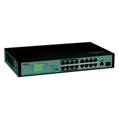 Switch 16 Portas Intelbras SF 1811 POE 1P Giga 1P SFP 4760038 Menor preço em Switch 16 Portas Intelbras SF 1811 POE 1P Giga 1P SFP 4760038