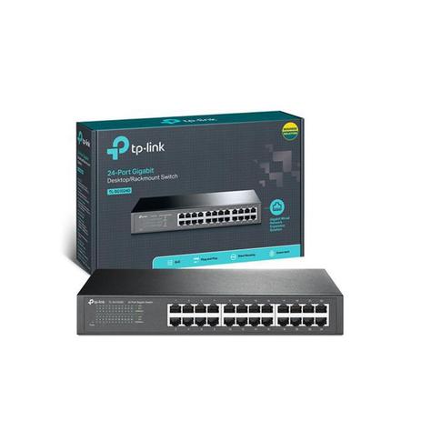 Switch 24 portas 10/100/1000mbps tl-sg1024d (rack) tp-link Menor preço em Switch 24 portas 10/100/1000mbps tl-sg1024d (rack) tp-link
