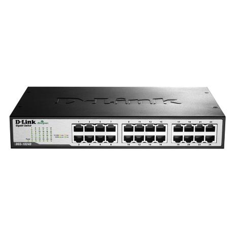 Switch 24 Portas D-Link DGS-1024D Gigabit 10/100/1000 mbps Menor preço em Switch 24 Portas D-Link DGS-1024D Gigabit 10/100/1000 mbps
