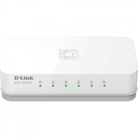 Menor preço em Switch 5 Portas 100Mbps DES-1005C Fast Branco D-LINK