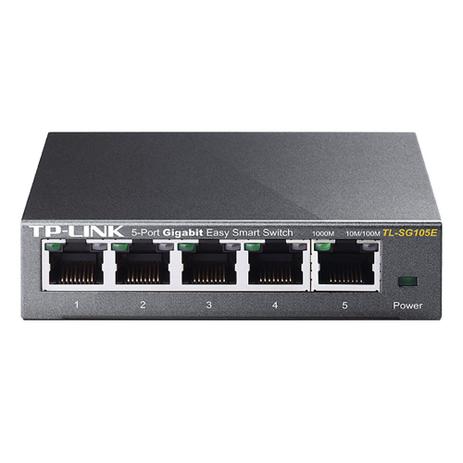 Switch 5 Portas Easy Smart TP-Link TL-SG105E Gigabit Menor preço em Switch 5 Portas Easy Smart TP-Link TL-SG105E Gigabit