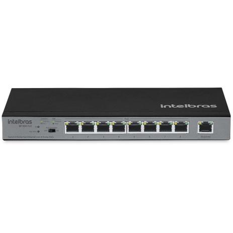 Switch 9 Portas Fast Ethernet com 8 Portas PoE+ SF900 PoE 4760032 Intelbras Menor preço em Switch 9 Portas Fast Ethernet com 8 Portas PoE+ SF900 PoE 4760032 Intelbras