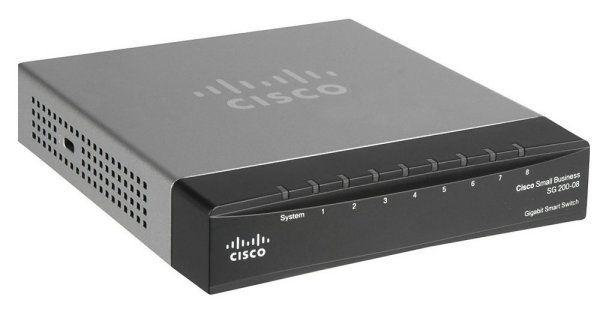 Switch Cisco 08 Portas Sg200-08 Slm2008t-Na Menor preço em Switch Cisco 08 Portas Sg200-08 Slm2008t-Na