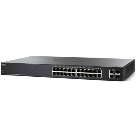 Switch Cisco 24 portas 10/100/1000 + 2 SFP Gerenciável - SG220-26-K9-NA Menor preço em Switch Cisco 24 portas 10/100/1000 + 2 SFP Gerenciável - SG220-26-K9-NA
