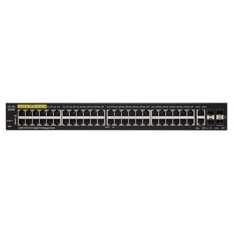 Switch Cisco SG350 , 48 10/100/1000 PoE+ 2-SFP L3 Gerenciável Menor preço em Switch Cisco SG350 , 48 10/100/1000 PoE+ 2-SFP L3 Gerenciável