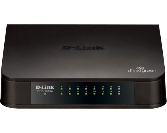 Switch D-LINK 16 PORT 10/100MBPS (DES-1016A/Z) Menor preço em Switch D-LINK 16 PORT 10/100MBPS (DES-1016A/Z)