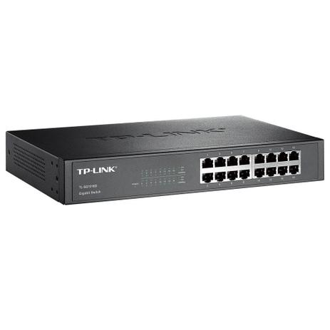 Switch de mesa TP-Link TL-SG1016D de 16-Portas 10/100/1000Mbps - Tp-link smb Menor preço em Switch de mesa TP-Link TL-SG1016D de 16-Portas 10/100/1000Mbps - Tp-link smb